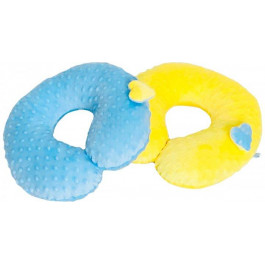 BabySoon Набір дорожніх подушок для подорожей  Мінки 2 шт Жовта та блакитна (ROZ5612345697)