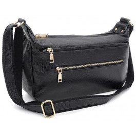 Keizer Жіноча шкіряна сумка чорного кольору з однією лямкою на плече  71519