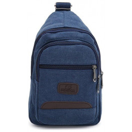 Monsen Чоловіча сумка-слінг із щільного текстилю синього кольору  71534