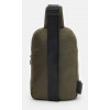 Monsen Зелена чоловіча сумка-слінг через плече із текстилю  71530 - зображення 3