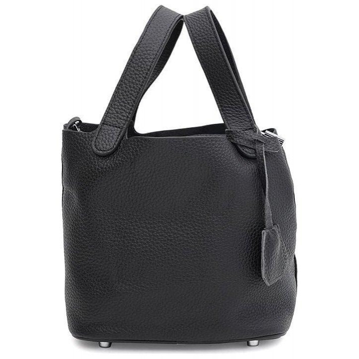 Keizer Невелика жіноча шкіряна сумка чорного кольору з двома ручками  71606 - зображення 1