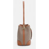 Keizer Жіноча шкіряна вертикальна сумка через плече у кольорі тауп  71596 - зображення 4
