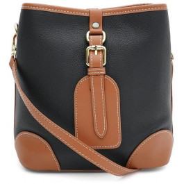 Keizer Невелика вертикальна жіноча сумка на плече з натуральної шкіри чорного кольору  71597