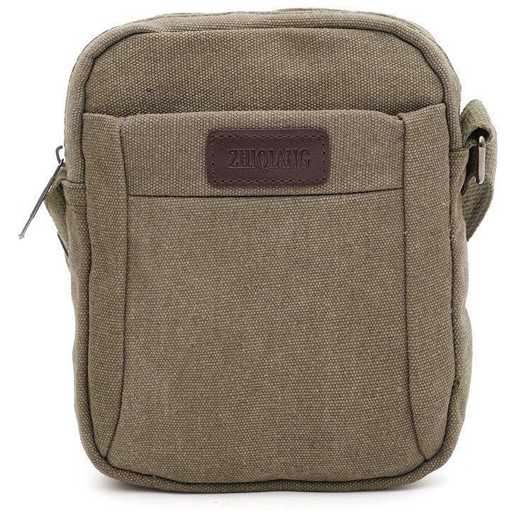 Monsen Зелена чоловіча сумка на плече із щільного текстилю  71539 - зображення 1