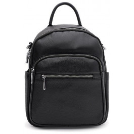 Keizer Шкіряний жіночий рюкзак-сумка в класичному чорному кольорі  71522