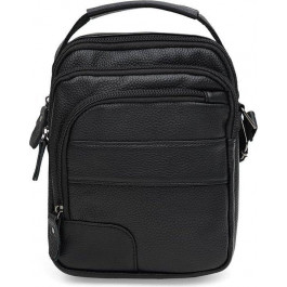 Keizer Чоловіча зручна сумка-барсетка із фактурної шкіри чорного кольору  (22062)