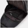 Ricco Grande Чоловіча шкіряна сумка-слінг у чорному кольорі на дві блискавки  71558 - зображення 5