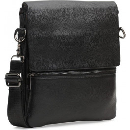 Borsa Leather Чоловіча шкіряна сумка на плече з фіксацією на клапан  (21315)