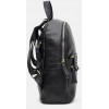 Borsa Leather Рюкзак  k1s005 - black жіночий шкіряний чорний з тисненням під крокодила - зображення 4