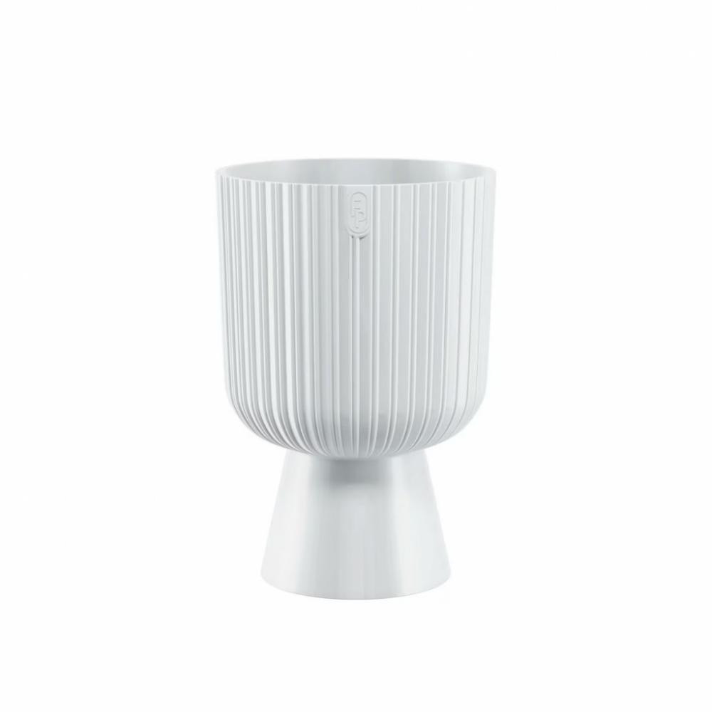 Form-Plastic Горщик пластиковий Keli Mika 14 см білий (5907474367743) - зображення 1