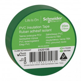 Schneider Electric Ізоляційна стрічка  0.15х19 мм 20 м зелена