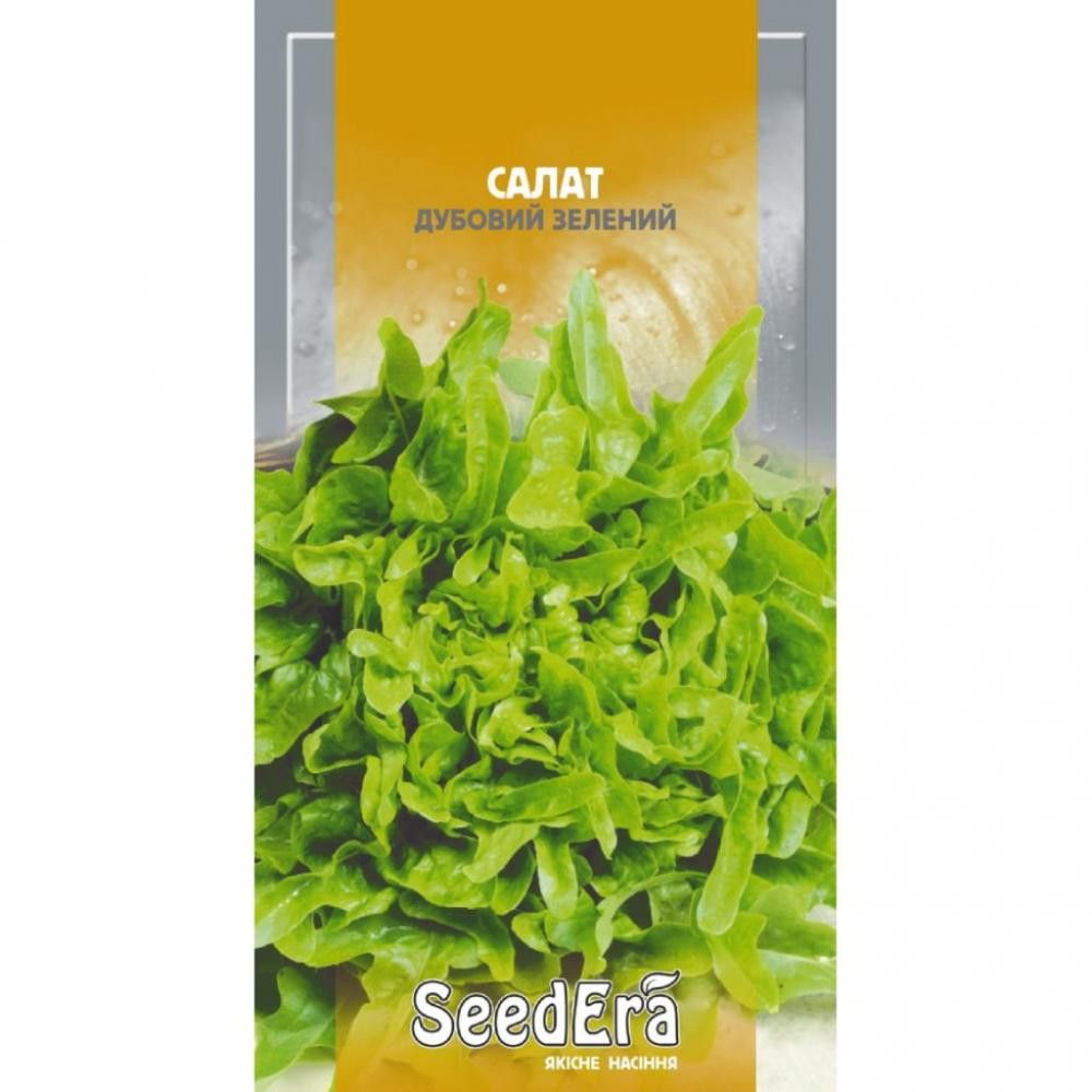ТМ "SeedEra" Насіння  салат листовий Дубовий зелений 1г - зображення 1