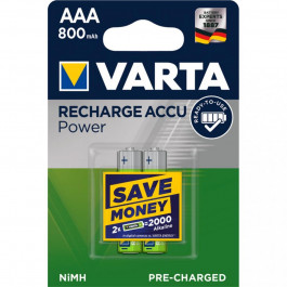 Varta AAA 800mAh NiMH 2шт Recharge Accu Power (4008496550579)