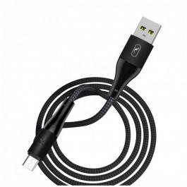   SkyDolphin S49V LED Aluminium Alloy USB to MicroUSB 1m Black (USB-000571)