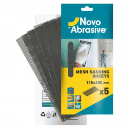 NovoTools Сітка шліфувальна абразивна NovoAbrasive 115х280 мм P180 5 шт (NASM115280180)