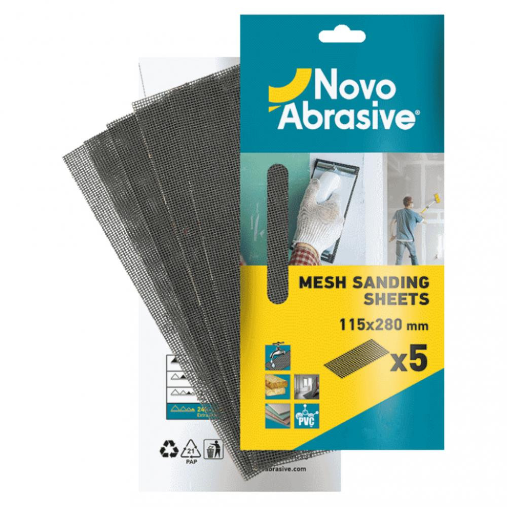 NovoTools Сітка шліфувальна абразивна NovoAbrasive 115х280 мм P120 5 шт (NASM115280120) - зображення 1