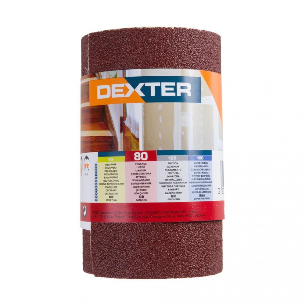 Dexter Абразивний папір в рулоні  на липучці G80 115x2500 мм (856120) - зображення 1