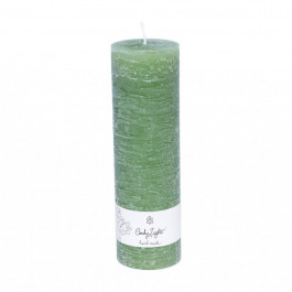 Candy Light Свічка декоративна циліндр зелена 6х20см (1040160015987)