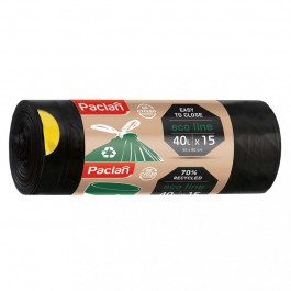Paclan Пакети для сміття з зав&#039;язками  Eco Line, 40 л, 15 шт. (5900942134809)