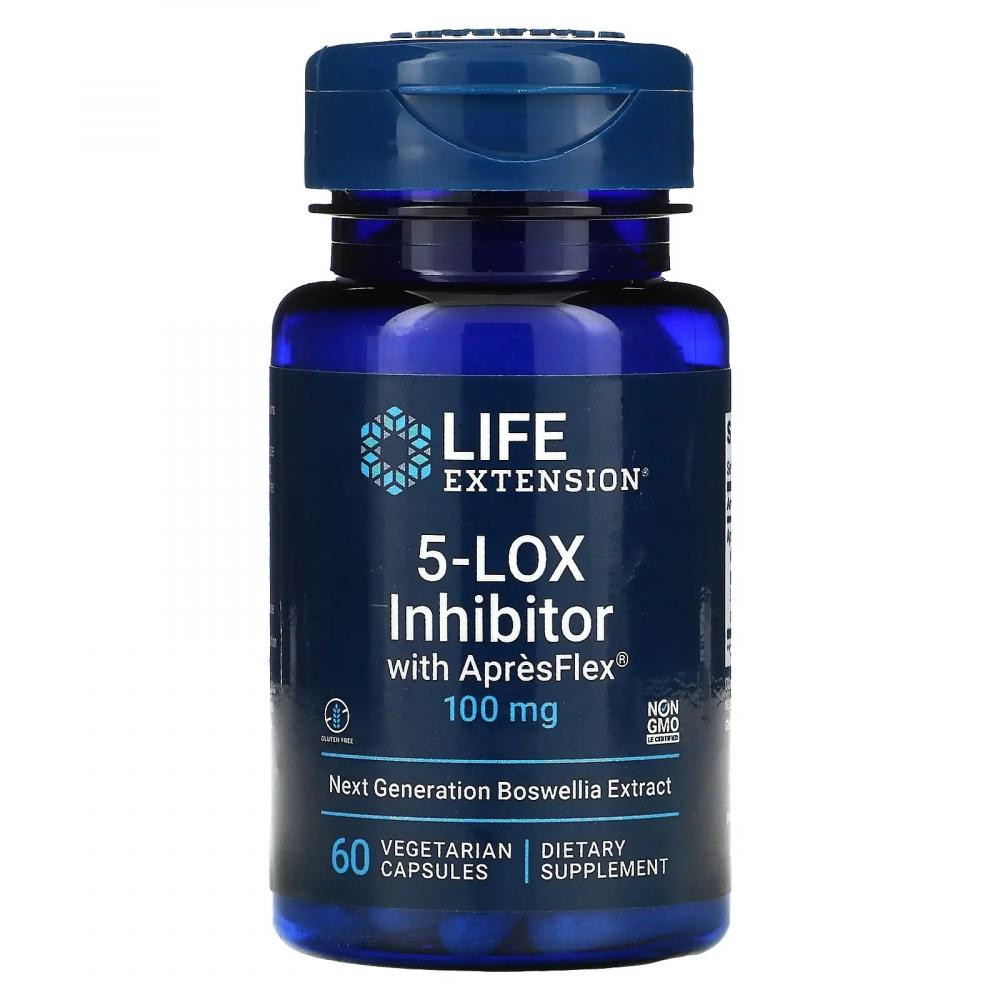 Life Extension Босвелія, 5-Lox Inhibitor, , 100 мг, 60 капсул - зображення 1