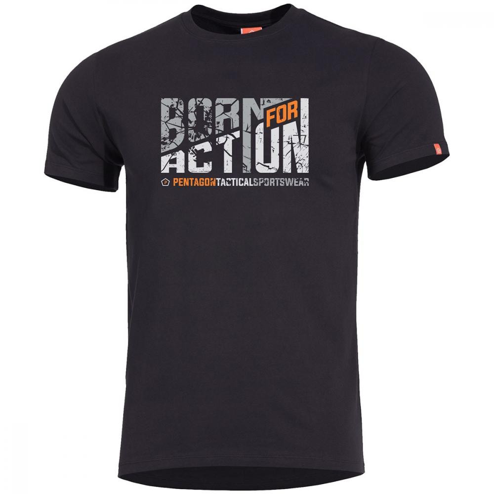 Pentagon Футболка  Ageron "Born For Action" чорна M - зображення 1