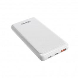 ColorWay 10000 mAh Slim USB QC3.0 + USB-C Power Delivery 18W White (CW-PB100LPG3WT-PD)