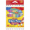 Colorino Фломастеры Fibre Pens двухсторонние 10 цветов 10 шт (13451PTR/1) - зображення 1