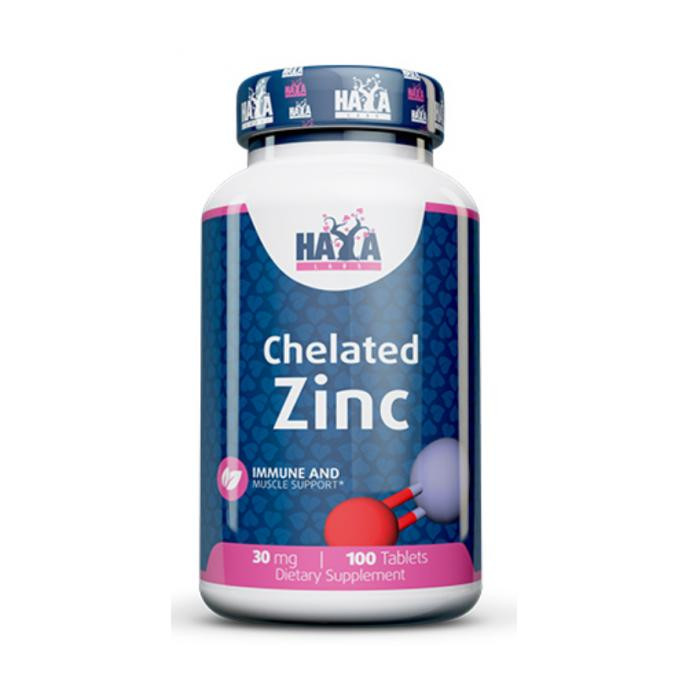 Haya Labs Zinc Bisglycinate 30 mg, 100 таблеток - зображення 1