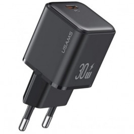 USAMS US-CC186 X-ron Single USB PD30W Fast Charger Black (CC186TC01)