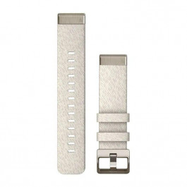   Garmin Ремінець  QuickFit 20 Watch Bands Cream Heathered Nylon with Soft Gold Hardware (010-13279-08)