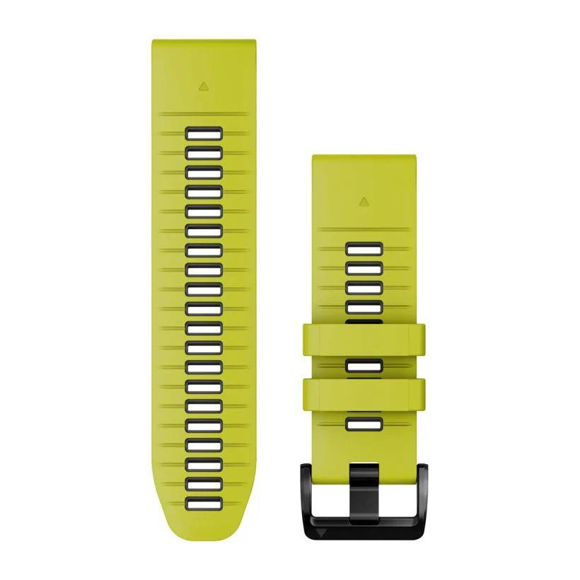 Garmin Ремінець  QuickFit 26mm Watch Bands Electric Lime/Graphite Silicone (010-13281-03) - зображення 1