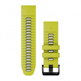 Garmin Ремінець  QuickFit 26mm Watch Bands Electric Lime/Graphite Silicone (010-13281-03)