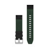 Garmin Ремінці для годинника  QuickFit 22 MARQ GEN2 Collection шкіряні/FKM, чорні/зелені - зображення 2