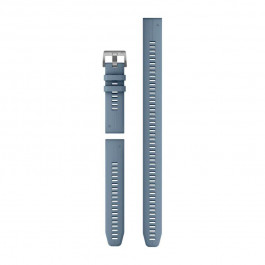 Garmin Ремінці для смарт-годинника  QuickFit 22 силіконові, кольору синій ураган (із 3 частин, для дайвінгу