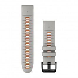   Garmin Ремінець  QuickFit 22mm Watch Bands Fog Gray/Ember Orange Silicone (010-13280-02)