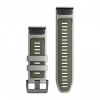 Garmin Ремінець  QuickFit 26mm Watch Bands Fog Gray/Moss Silicone (010-13281-08) - зображення 2