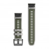 Garmin Ремінець  QuickFit 22 Watch Bands Silicone - Fog Gray/Moss (010-13280-08) - зображення 2