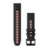 Garmin Ремінець  QuickFit 22 Watch Bands Silicone - Black/Flame Red (010-13280-06) - зображення 1