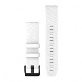 Garmin Ремінець для годинника  fenix 5/5 plus/6 QuickFit® 22mm White with Black Stainless Steel Hardware