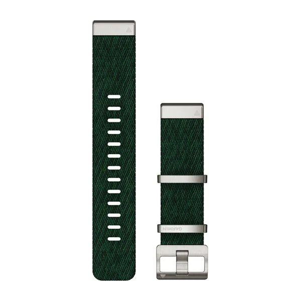 Garmin Ремінець  QuickFit 22 Watch Bands Jacquard-weave Nylon Strap – Pine Green (010-13008-00) - зображення 1