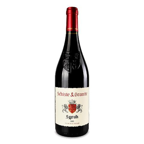 Schiste&Granite Вино  Syrah rouge, 0,75 л (3263810148097) - зображення 1