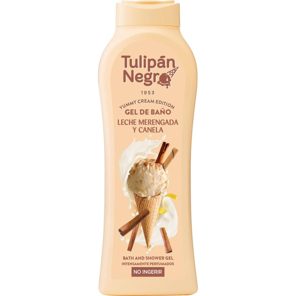 Tulipan Negro Гель для душу  Yummy Cream Молочне біозе 650 мл (8410751094418) - зображення 1