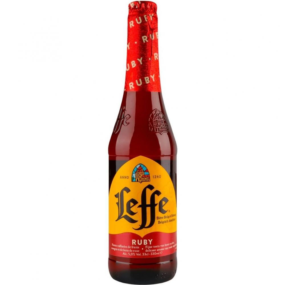 Leffe Пиво  Ruby, 0,33 л (5410228233633) - зображення 1