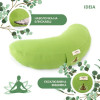 IDEIA Подушка  для йоги и медитации с гречневой шелухой 46х25х10 Зеленая (4820182658693) - зображення 2