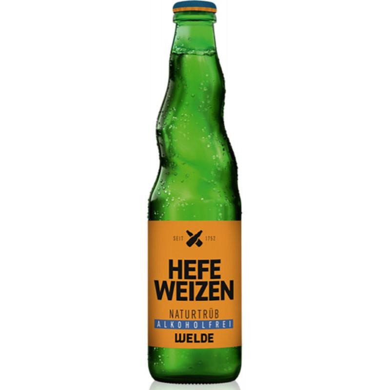 Welde Weizen Hefe-Hell Alkoholfrei безалкогольне 0,5 л (4043800018055) - зображення 1