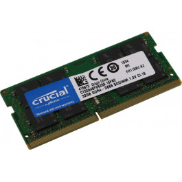 Crucial 32 GB SO-DIMM DDR4 2666 MHz (CT32G4SFD8266)