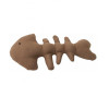 Cat Joy Рибка для кота - іграшка скелет риби коричневий, шита, ручна робота (7159) - зображення 1