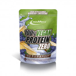 IronMaxx 100% Vegan Protein Zero 500 g /16 servings/ Blueberry Cheesecake