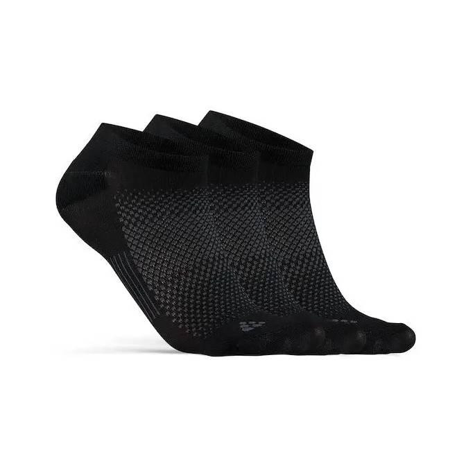 Craft Комплект шкарпеток CORE Dry Footies 3-Pack Чорний - зображення 1