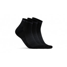   Craft Шкарпетки  CORE DRY MID SOCK 3-PACK BLACK 2021